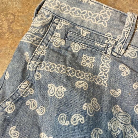 Polo by Ralph Lauren Blue Paisley Women Shorts - Picture 9 of 10